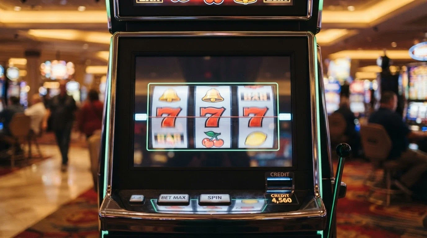 Logo Total Casino na tle dokumentu urzędowego z pieczęcią Ministerstwa Finansów